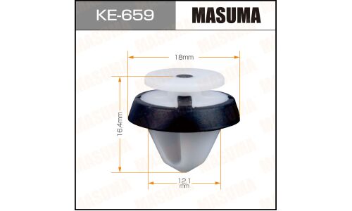 Клипса крепёжная обшивки двери Masuma, для Audi, Skoda, Volkswagen, арт. KE-659