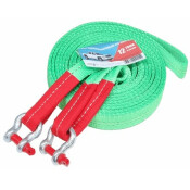 Трос буксировочный Zapas-Pro, строп лента, скобы, нагрузка до 12т, длина 6м Трос буксировочный Zapas-Pro, строп лента, скобы, нагрузка до 12т, длина 6м