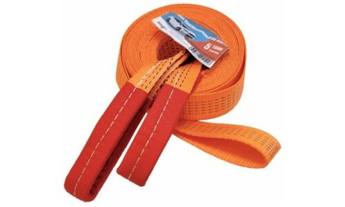 Трос буксировочный Zapas-Pro, строп лента, скобы, нагрузка до 5т, длина 6м