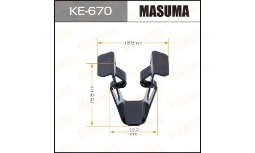 Клипса крепёжная деталей кузова Masuma, для Audi, Volkswagen, арт. KE-670