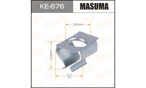 Клипса крепёжная деталей кузова Masuma, для Audi, Volkswagen, арт. KE-676
