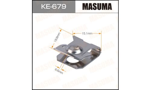 Клипса крепёжная крепления боковых внутренних панелей Masuma, для Ford, арт. KE-679