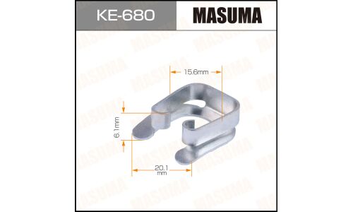 Клипса крепёжная стопора педали тормоза Masuma, для Audi, Porsche, Skoda, Volkswagen, арт. KE-680