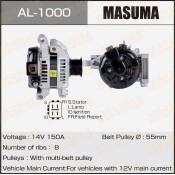 Генератор MASUMA, TOYOTA / 1URFE (14V/150A)