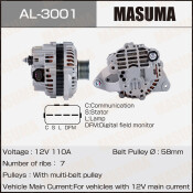 Генератор MASUMA, MITSUBISHI / 6G72, 6G74, 6G75 (12V/110A)