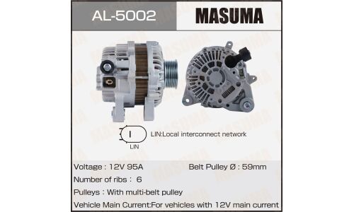 Генератор MASUMA, HONDA / R18Z (12V/95A)