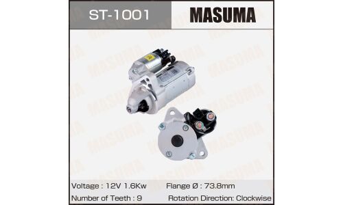 Стартер MASUMA, TOYOTA / 2TRFE, 3RZFE (12V/1.6KW)