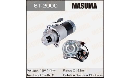 Стартер MASUMA, NISSAN / SR16VE, SR18DE, SR20DE, SR20DET (12V/1.4KW)
