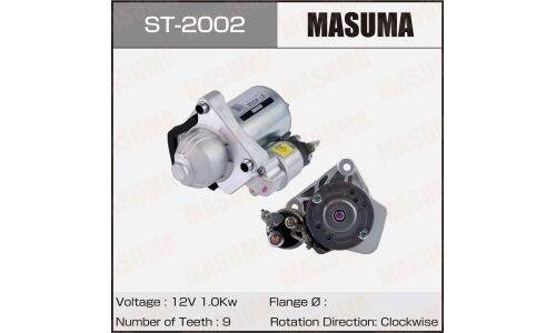 Стартер MASUMA, NISSAN / HR12DE (12V/1.0KW)