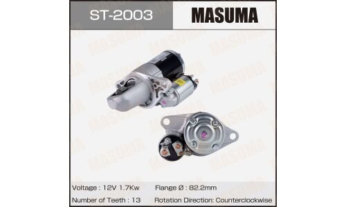 Стартер MASUMA, NISSAN / QR25DE (12V/1.7KW)