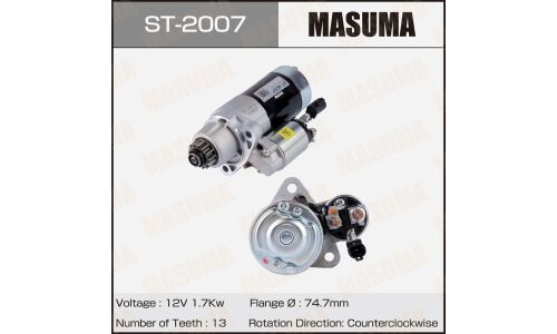 Стартер MASUMA, NISSAN / VQ35DE (12V/1.7KW)