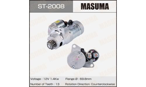 Стартер MASUMA, NISSAN / VQ25DE (12V/1.4KW)