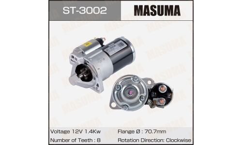 Стартер MASUMA, MITSUBISHI / 6B31 (12V/1.4KW)