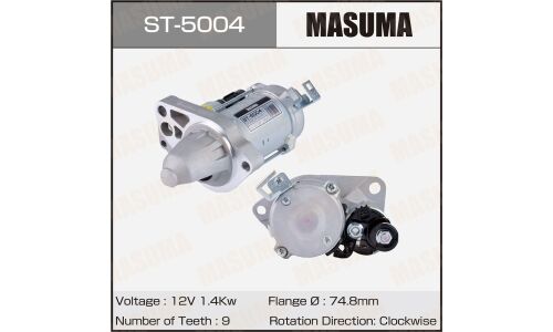 Стартер MASUMA, HONDA / R18Z, R20A (12V/1.4KW)