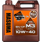 Масло моторное Masuma Motor Oil M3 10w40, полусинтетическое, API SN/CF, ACEA A3/B4, универсальное, 4л, арт. M-3015E