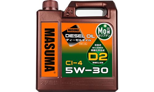 Масло моторное Masuma Motor Oil D2 5w30, синтетическое, API CI-4, для дизельного двигателя, 4л, арт. D-5009E