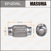 Гофра глушителя Masuma, Interlock, 40x120мм, усиленная, 3-слойная, арт. EP-204iL