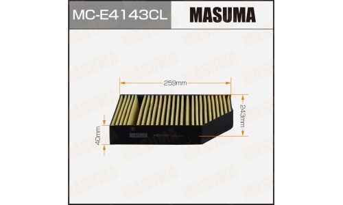 Фильтр салонный Masuma, угольный, арт. MC-E4143CL