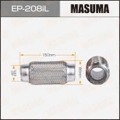 Гофра глушителя Masuma, Interlock, 42x150мм, усиленная, 3-слойная, арт. EP-208iL