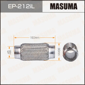 Гофра глушителя Masuma, Interlock, 45x150мм, усиленная, 3-слойная, арт. EP-212iL