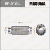 Гофра глушителя Masuma, Interlock, 48x190мм, усиленная, 3-слойная, арт. EP-219iL