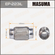 Гофра глушителя Masuma, Interlock, 51x125мм, усиленная, 3-слойная, арт. EP-223iL