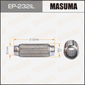 Гофра глушителя Masuma, Interlock, 51x210мм, усиленная, 3-слойная, арт. EP-232iL