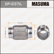 Гофра глушителя Masuma, Interlock, 54x120мм, усиленная, 3-слойная, арт. EP-237iL