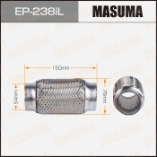 Гофра глушителя Masuma, Interlock, 54x150мм, усиленная, 3-слойная, арт. EP-238iL