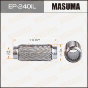 Гофра глушителя Masuma, Interlock, 54x200мм, усиленная, 3-слойная, арт. EP-240iL