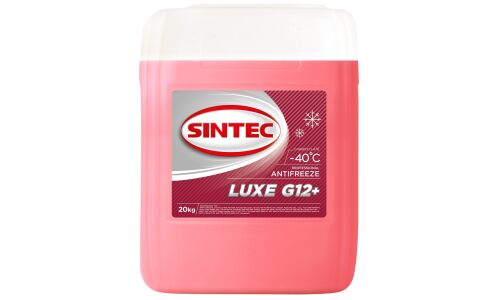 Антифриз Sintec Antifreeze Luxe, OAT, G12+, красный, -40°C, 20кг, арт. 990470