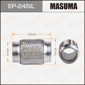 Гофра глушителя Masuma, Interlock, 61x120мм, усиленная, 3-слойная, арт. EP-245iL