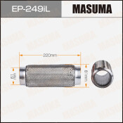 Гофра глушителя Masuma, Interlock, 61x220мм, усиленная, 3-слойная, арт. EP-249iL