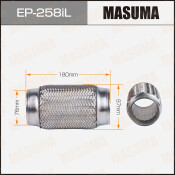 Гофра глушителя Masuma, Interlock, 76x180мм, усиленная, 3-слойная, арт. EP-258iL
