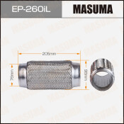Гофра глушителя Masuma, Interlock, 76x205мм, усиленная, 3-слойная, арт. EP-260iL