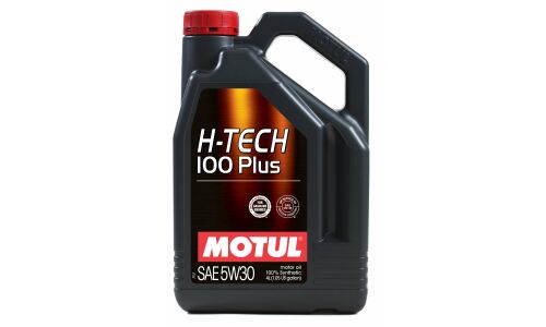 Масло моторное Motul H-TECH 100 Plus 5w30, синтетическое, API SP RC, ILSAC GF-6A, для бензинового двигателя, 4л, арт. 112142