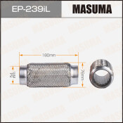 Гофра глушителя Masuma, Interlock, 54x180мм, усиленная, 3-слойная, арт. EP-239iL