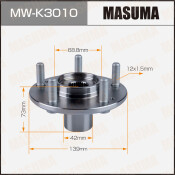Ступица колеса Masuma, передняя, для KIA Soul, арт. MW-K3010