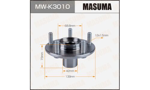Ступица колеса Masuma, передняя, для KIA Soul, арт. MW-K3010