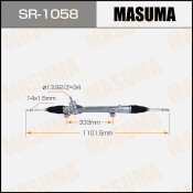 Рейка рулевая Masuma, для Toyota Corolla (правый руль), арт. SR-1058