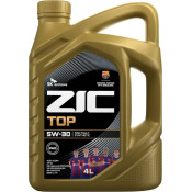 Масло моторное ZIC TOP 5w30, синтетическое, API SL, ACEA A3/B3/B4, универсальное, 4л, арт. 162681