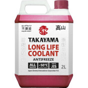 Антифриз Takayama Long Life Coolant Red, P-OAT, LLC, красный, флуоресцентный, -50°C, 2л, арт. 700507