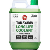 Антифриз Takayama Long Life Coolant Green, P-OAT, LLC, зелёный, флуоресцентный, -50°C, 2л, арт. 700503 Антифриз Takayama Long Life Coolant Green, P-OAT, LLC, зелёный, флуоресцентный, -50°C, 2л, арт. 700503