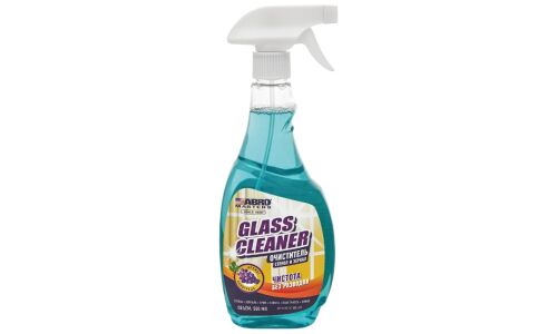 Очиститель стёкол и зеркал ABRO Masters Glass Cleaner, с обезжиривающим эффектом, с ароматом винограда, бутылка с триггером 500мл, арт. GC-300-AM