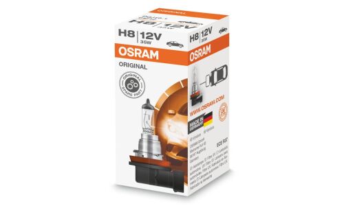 Лампа галогенная Osram Original Line H8 (PGJ19-1, T11), 12В, 35Вт, 3200К, 1 шт, арт. 64212
