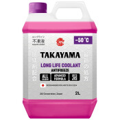 Антифриз Takayama Long Life Coolant Hybrid, P-OAT, LLC, фиолетовый, -50°C, 2л, арт. 700505