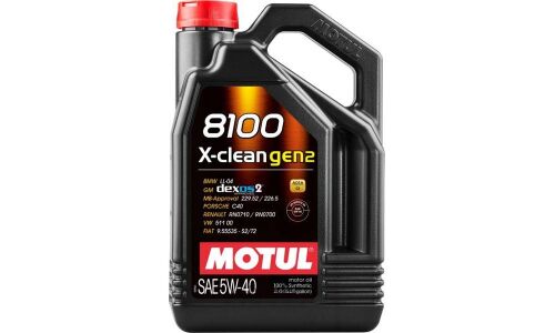Масло моторное MOTUL 8100 X-clean 5w40, синтетическое, API SN, ACEA C3, универсальное, 4л, арт. 112119