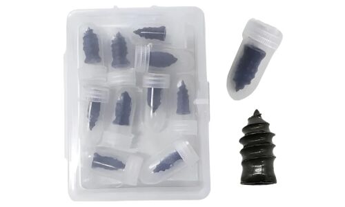 Саморезы прорезиненные Carfort, для ремонта шин, M5.3x11.7мм, для проколов 1-3.5мм, 10 шт, арт. RV-0253