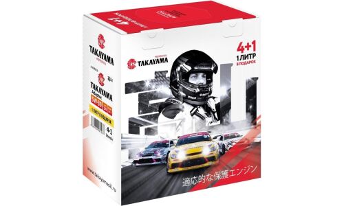 Масло моторное Takayama 5w30 синтетическое, API SN, ILSAC GF-5, для бензинового двигателя, промопак 4+1л, арт. 605627