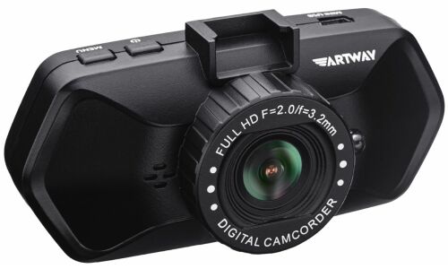 Видеорегистратор ARTWAY AV-525 FullHD, 1,3Мп, 1920x1080, обзор 120°, экран 2", 2 камеры